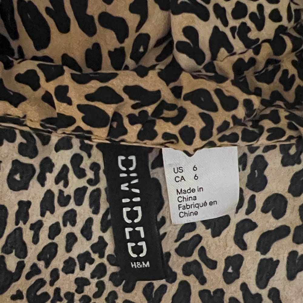 Leopard Print Ruffle  Top - Picture 5 of 5